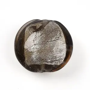 Handmade Silver Foil Glass Beads