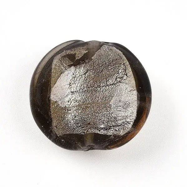 Handmade Silver Foil Glass Beads