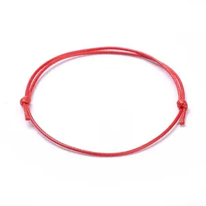 Eco-Friendly Korean Waxed Polyester Cord Bracelet Making