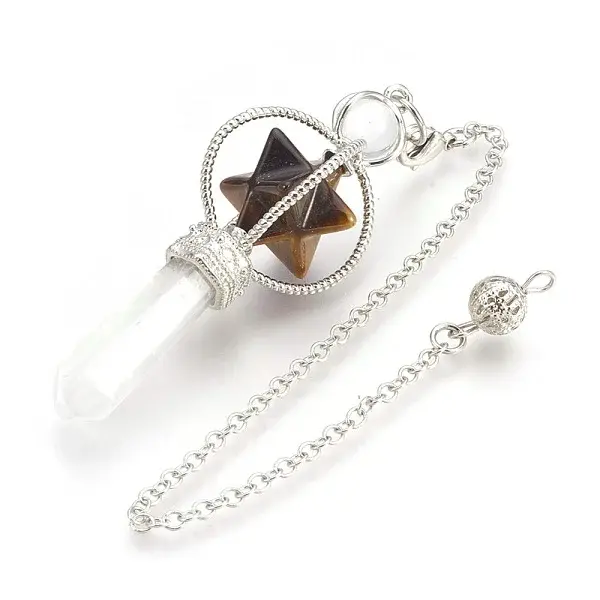 Natural Tiger Eye Dowsing Pendulums