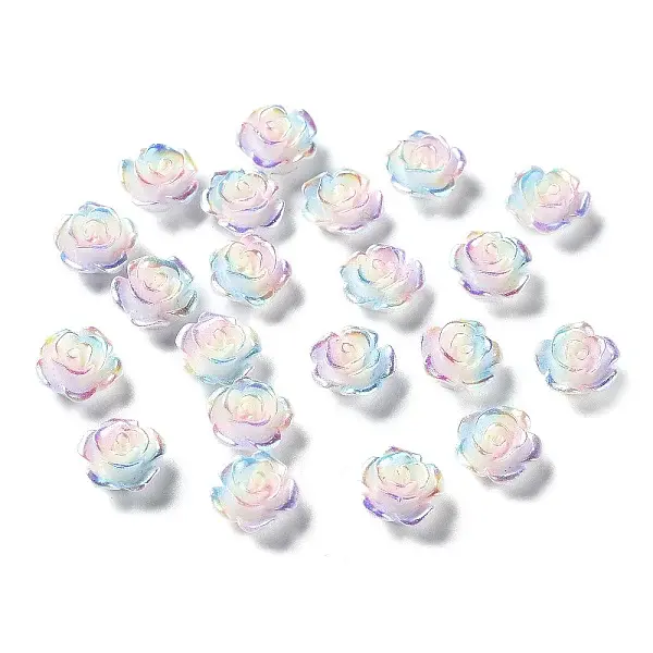 Tricolor Opaque Resin Cabochons