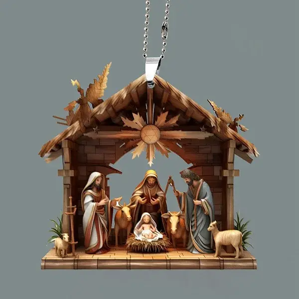 The Birth of Jesus Hanging Ornaments