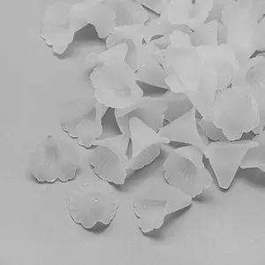 Transparent Acrylic Bead Caps