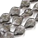 Handmade Gold Sand Lampwork Beads