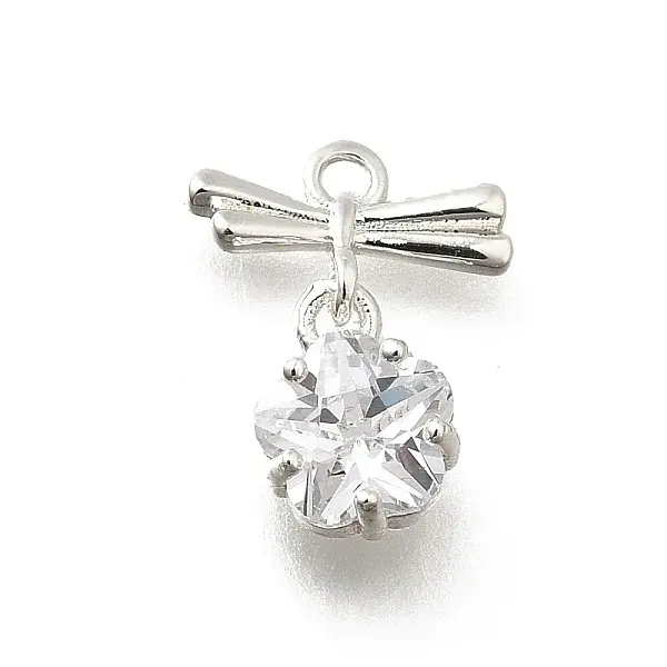 Brass Cubic Zirconia Charms