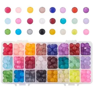 24colors Transparent Glass Beads