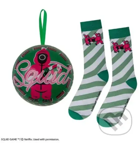 Squid Game Vianočná dekorácia s rukavicami - Guard