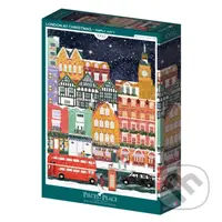 Londýn na Vianoce - Katy Simply - puzzle z kategorie 500 - 1000 dílků