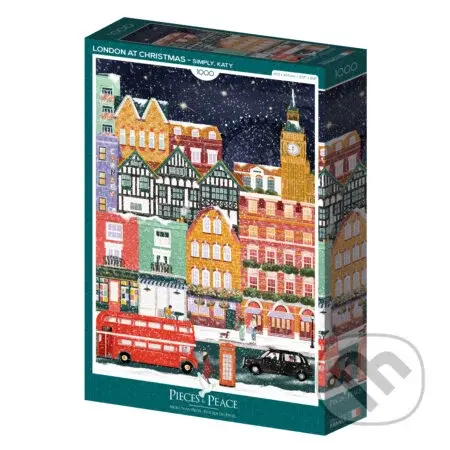 Londýn na Vianoce - Katy Simply - puzzle z kategorie 500 - 1000 dílků
