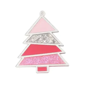 Christmas Theme Opaque Printed Acrylic Big Pendants