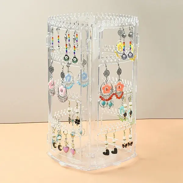 Rotating Acrylic Earring Display Stands