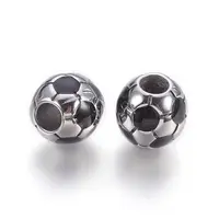 304 Stainless Steel Enamel European Beads