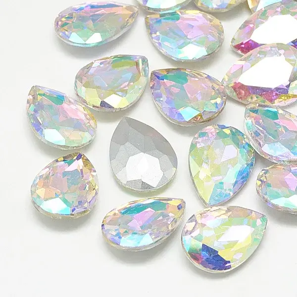 Pointed Back Glass Rhinestone Cabochons