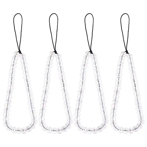 Glass Rondelle Beaded Mobile Straps