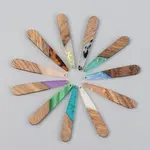 Resin & Walnut Wood Pendants