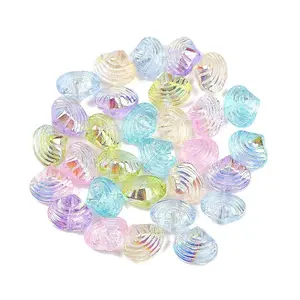 Ocean Themed Electroplate Glass Beads