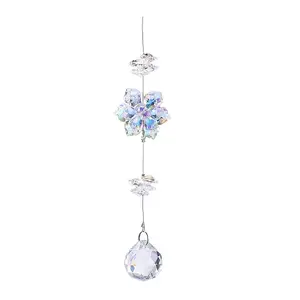 Glass Flower Hanging Ornaments