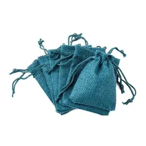 Burlap Packing Pouches Drawstring Bags