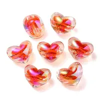 Two Tone UV Plating Transparent Acrylic European Beads