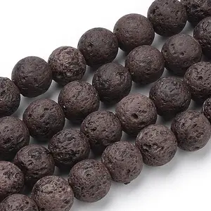 Synthetic Lava Rock Beads Strands