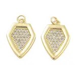 Rack Plating Brass Micro Pave Cubic Zirconia Pendants