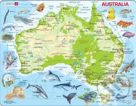 Austrália (A31) - puzzle z kategorie Naučné puzzle