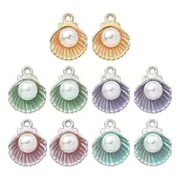 10Pcs 5 Colors Alloy Enamel Charms