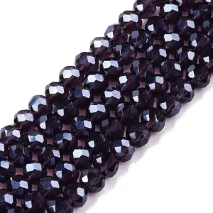 Electroplate Glass Beads Strands