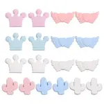 18Pcs 9 Style Food Grade Eco-Friendly Silicone Beads