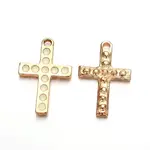 Light Gold Plated Alloy Enamel Cross Pendants