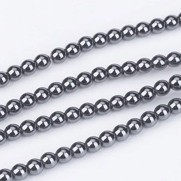 Non-Magnetic Synthetic Hematite Beads Strands