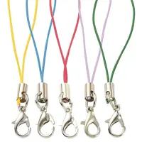 50Pcs 5 Colors Polyester Cord Mobile Straps