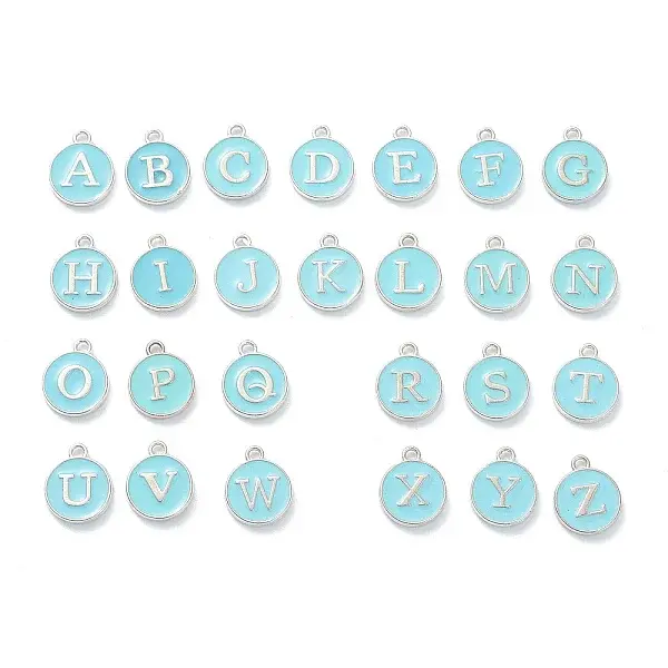Platinum Plated Alloy Enamel Charms