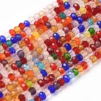 Transparent Glass Beads Strands