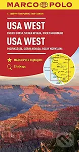 USA západ/mapa 1:2M