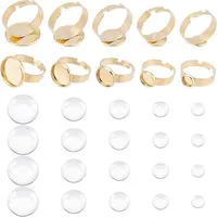 DIY Flat Round Finger Ring Making Kit