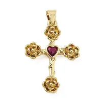 Brass Pave Cubic Zirconia Pendants