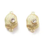 Brass Micro Pave Clear Cubic Zirconia Magnetic Clasps