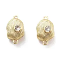 Brass Micro Pave Clear Cubic Zirconia Magnetic Clasps