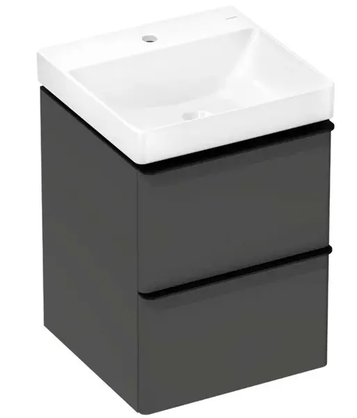 Hansgrohe Xelu Q - Skrinka s umývadlom, 63x48x50 cm, 2 zásuvky, matná sivá/matná čierna 54369670