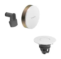 Hansgrohe Exafill - Vrchná súprava k vaňovej odtokovej a prepadovej súprave s napúšťaním, Push-Open, lesklá biela/kefovaný bronz 58119140