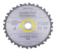Metabo - Pílový kotúč na drevo 235x30 mm, 18 zubov 628492000