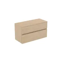 Ideal Standard Finesse - Umývadlová skrinka, 100x44x56 cm, 2 zásuvky, biely dub E3424US