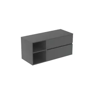 Ideal Standard Finesse - Umývadlová skrinka, 120x51x56 cm, 2 zásuvky, matný antracit E3438Y2