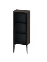 Duravit Xviu - Skrinka 89x40x24 cm, 1 dvierka, pánty vpravo, sklo/tmavý dub XV1360RB272