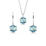 Súprava šperkov z bieleho zlata so swiss topásmi KLENOTA