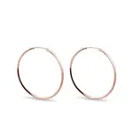 Zlaté kruhy z ružového zlata 25 mm KLENOTA