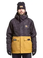 Pánská snb & ski bunda meatfly vertigo černá/hnědá l