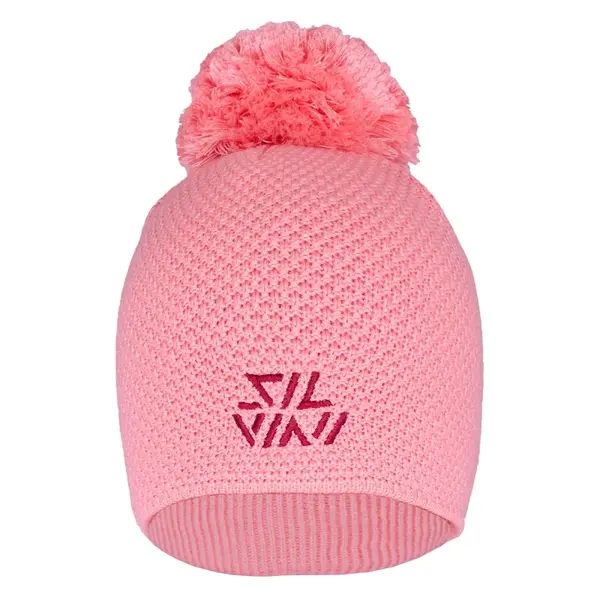 Unisex pletená čepice silvini airoso růžová xxs/xs