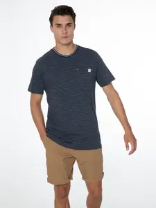 Pánské bavlněné tričko protest narcisco tmavě modrá xxl